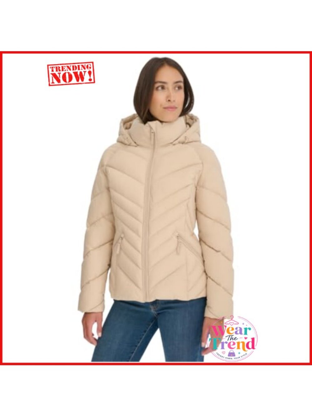 Lightweight Packable Quilted Zip Up Coat Long Sleeve Casual Jacket